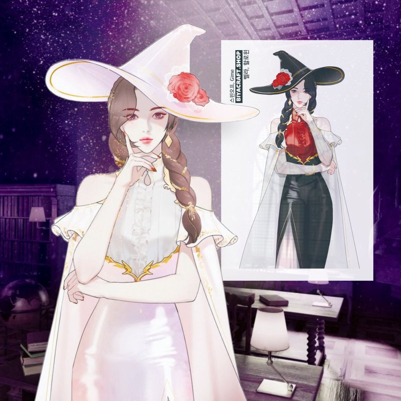 Academy, Spin off, Character, Witch Bella Renewal - 貼紙 - 紙 紅色