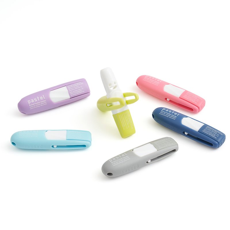 PASTEL BRAND POCKET INHALER Inhaler pastel brand, portable type, 1 piece (mixed colors) - Perfumes & Balms - Plastic Multicolor