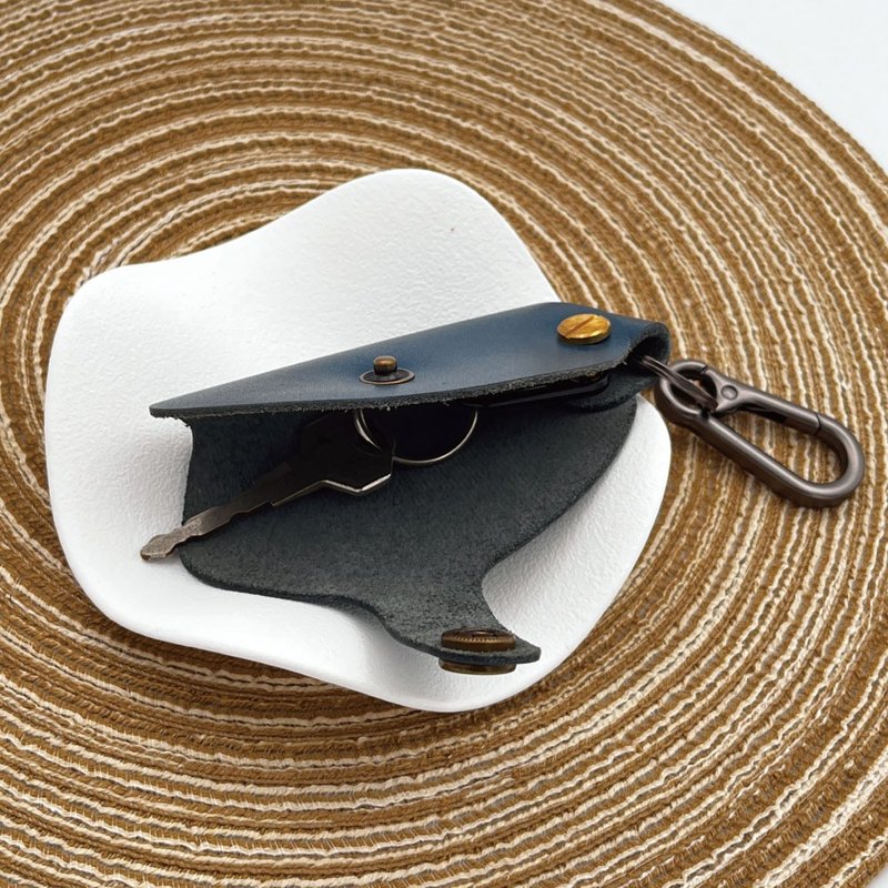 Handmade multifunctional genuine leather key cover - ที่ห้อยกุญแจ - หนังแท้ หลากหลายสี