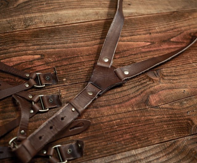 WISEGUY レザーサスペンダー ブラウン スカリー レザー サスペンダー（ブラウン）/Scully Leather
