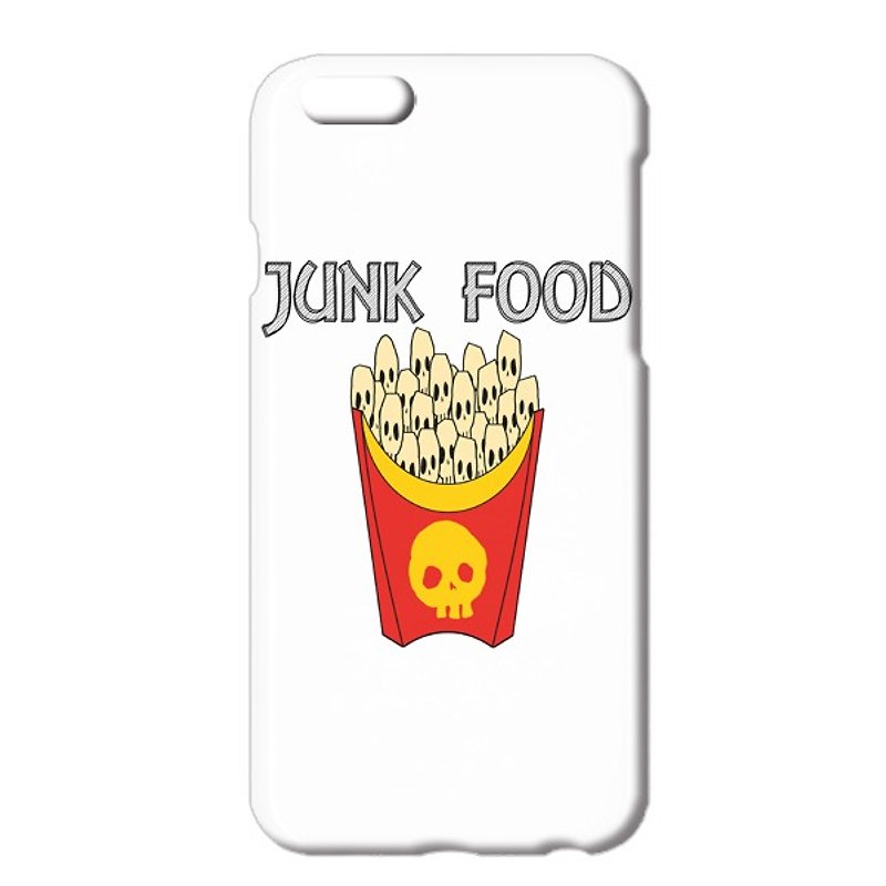 [IPhone Cases] skull French fries / Collar - Phone Cases - Plastic White