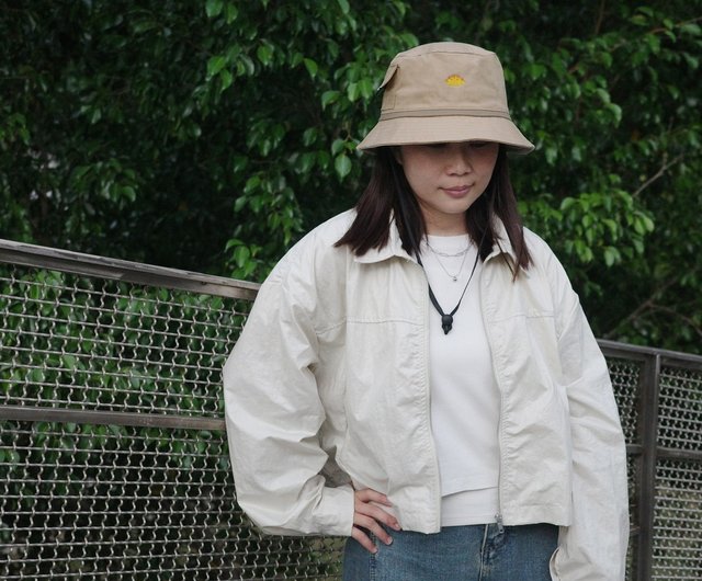 Stegosaurus Pocket Detachable Hat String Bucket Hat Khaki Shop wapiandewa2018 Hats Caps Pinkoi