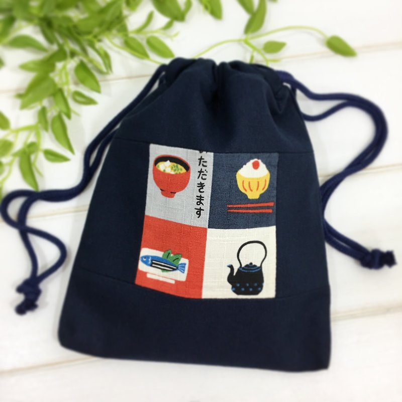 | •R• | Wind splicing harness pocket | Binkou universal bag / storage bag | Daily - กระเป๋าเครื่องสำอาง - ผ้าฝ้าย/ผ้าลินิน 