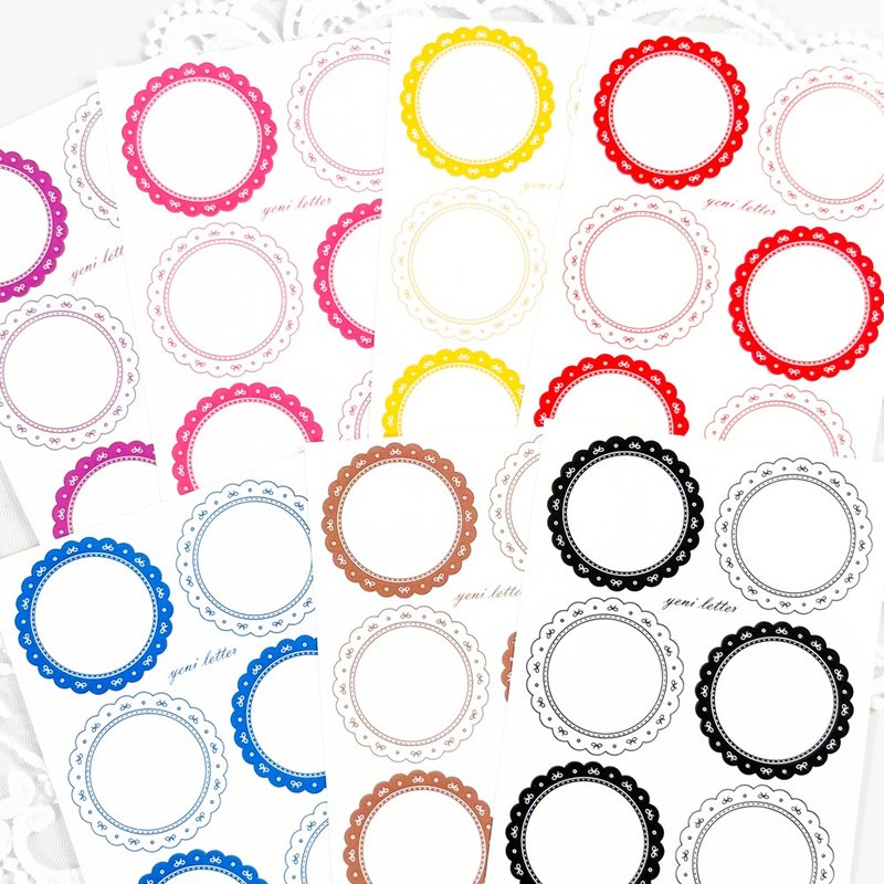 リボンステッチラベルペーパー - 付箋・ポストイット - 紙 多色