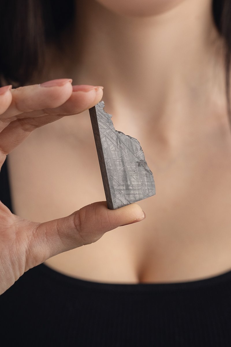 Muonionalusta meteorite slice 43.38g - Items for Display - Other Metals 
