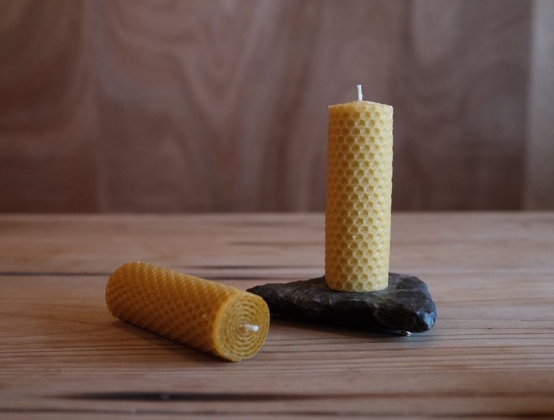 Beeswax Set - iswell beeswax candles - เทียน/เชิงเทียน - ขี้ผึ้ง สีส้ม