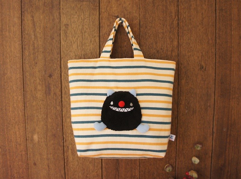 Double-sided bag yellow and blue - Handbags & Totes - Cotton & Hemp Multicolor