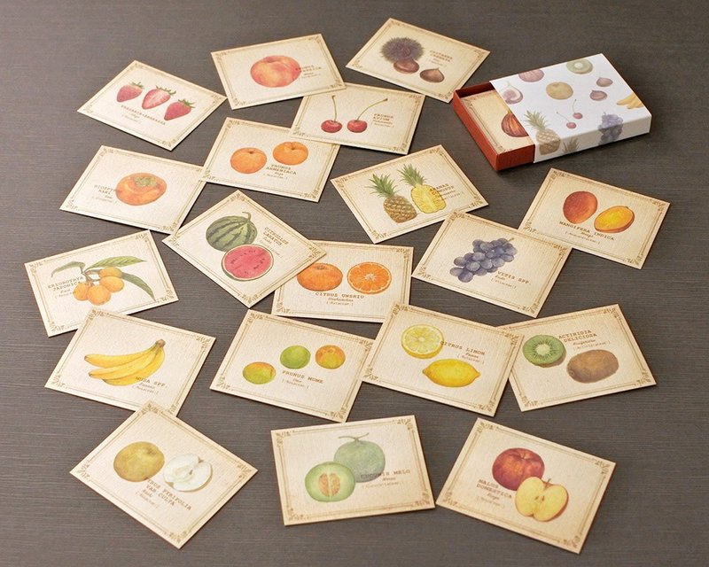 A small fruit picture book style message card box - การ์ด/โปสการ์ด - กระดาษ 