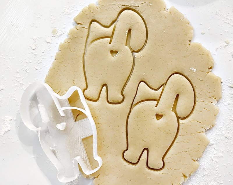 Cat Butt Cookie Cutter - 其他 - 塑膠 