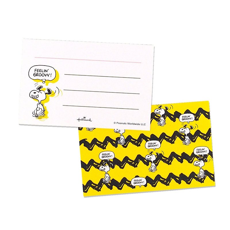 Snoopy feels very fashionable 8 into [Hallmark-Peanuts Snoopy-JP Gift Card] - Cards & Postcards - Paper Yellow