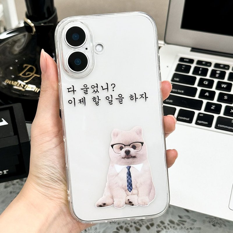 iPhone Galaxy Dog anti-drop and scratch-resistant for Transparent Phone Case - 手機殼/手機套 - 塑膠 多色