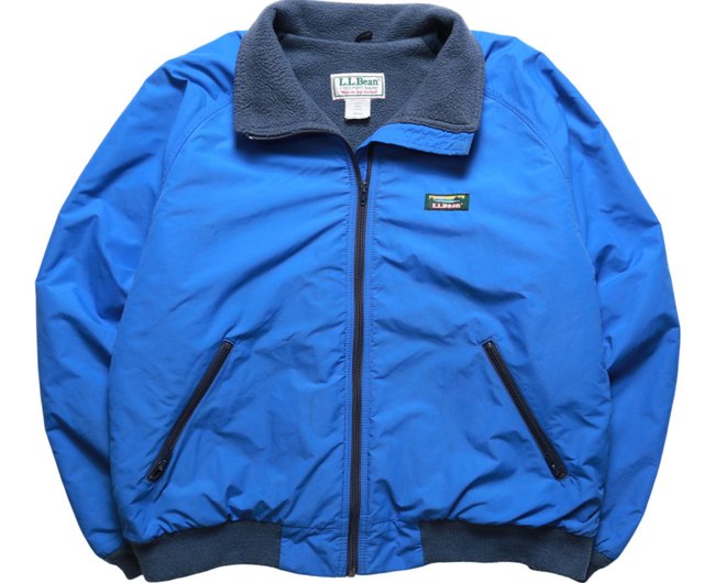 1980s LLBean American-made sky blue windproof jacket warm up