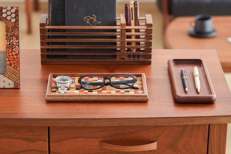 Tsuyuki Woodworks Tray - Storage - Wood Multicolor