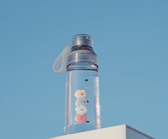 WOKY 共同ブランド透明ボトル ECOZEN 600ml 透明カップ はじける WOKY 共同ブランド透明ボトル ECOZEN 600ml 透明カップ はじける