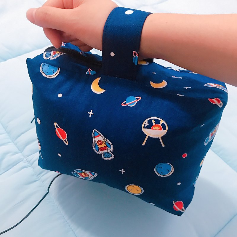 Diaper Bag/Outing Bag/Children's Bag-Universe Planet/Dark Blue - Backpacks & Bags - Rose Gold Blue