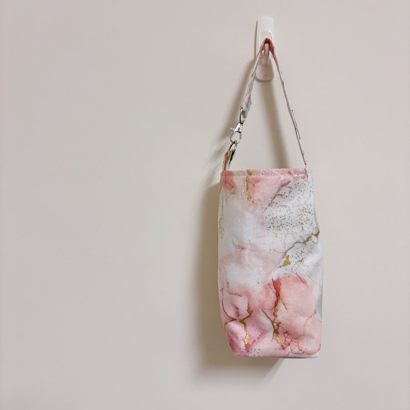 [Snowflake Pear] Agate handmade beverage bag/walking bag/environmentally friendly cup bag - Other - Cotton & Hemp Multicolor