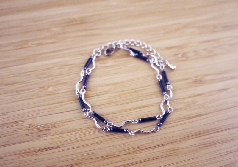 【Link】Metal bracelet - Bracelets - Other Metals Black