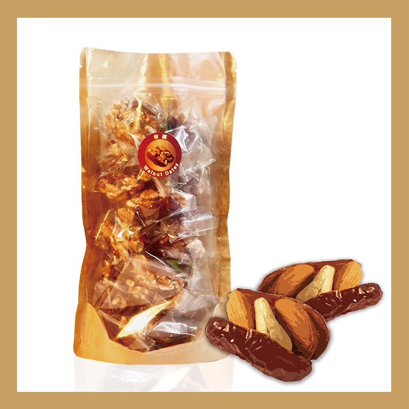 Family number / Almond Dates Cashew / 300g bag - Nuts - Paper Khaki
