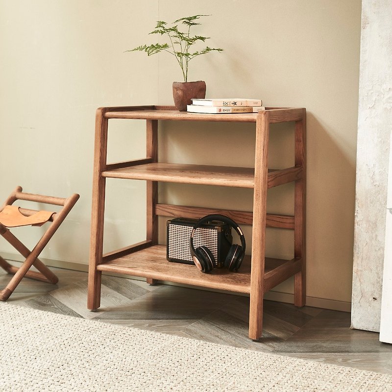Solid wood simple new fashion solid wood storage rack storage rack - Bookshelves - Wood 