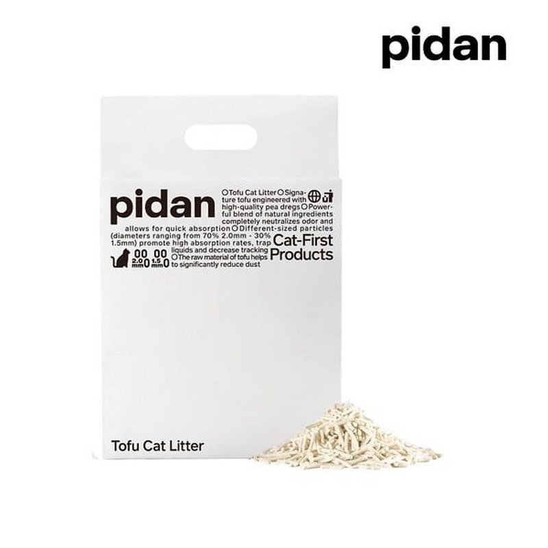 pidan tofu cat litter original flavor (tofu litter) 4 pack set - Cat Litter & Cat Litter Mats - Other Materials Khaki