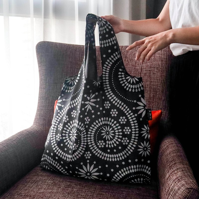 ENVIROSAX Australian Reusable Shopping Bag-Etonico ET.B4 - กระเป๋าแมสเซนเจอร์ - เส้นใยสังเคราะห์ สีดำ