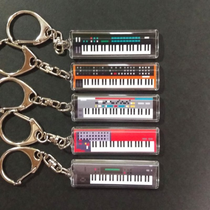 [Keychain] 5 types of synth keychains Assorted 5 pieces - Charms - Plastic Multicolor