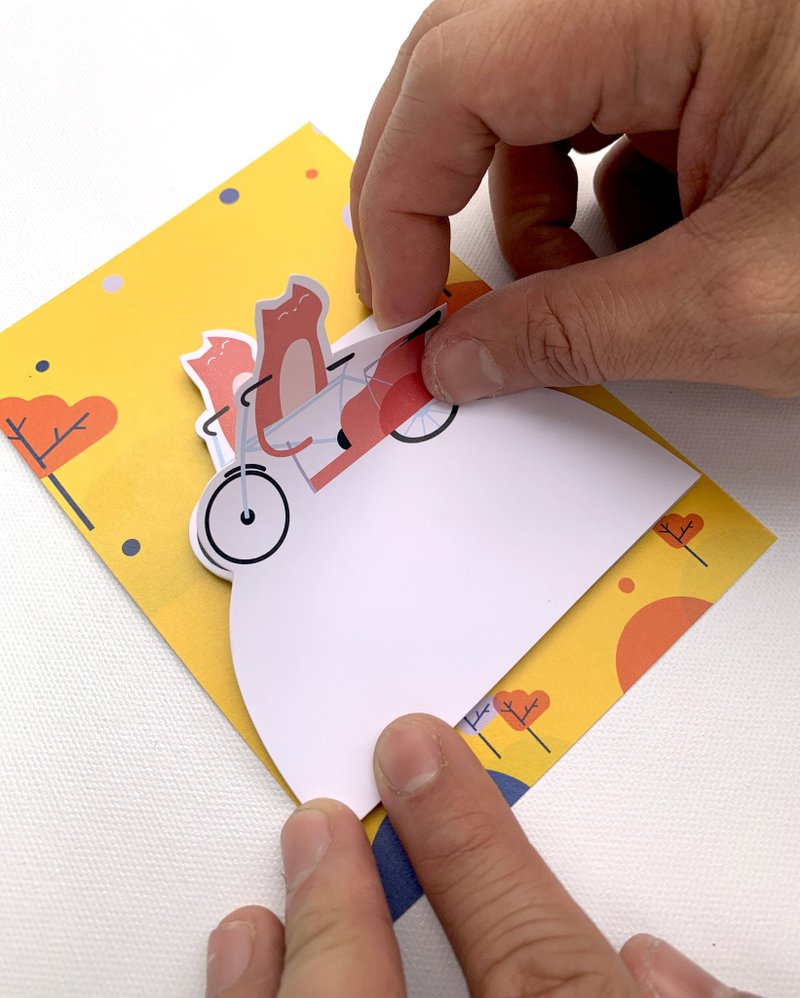 City Cat Notepad - Rickshaw - 卡片/明信片 - 紙 