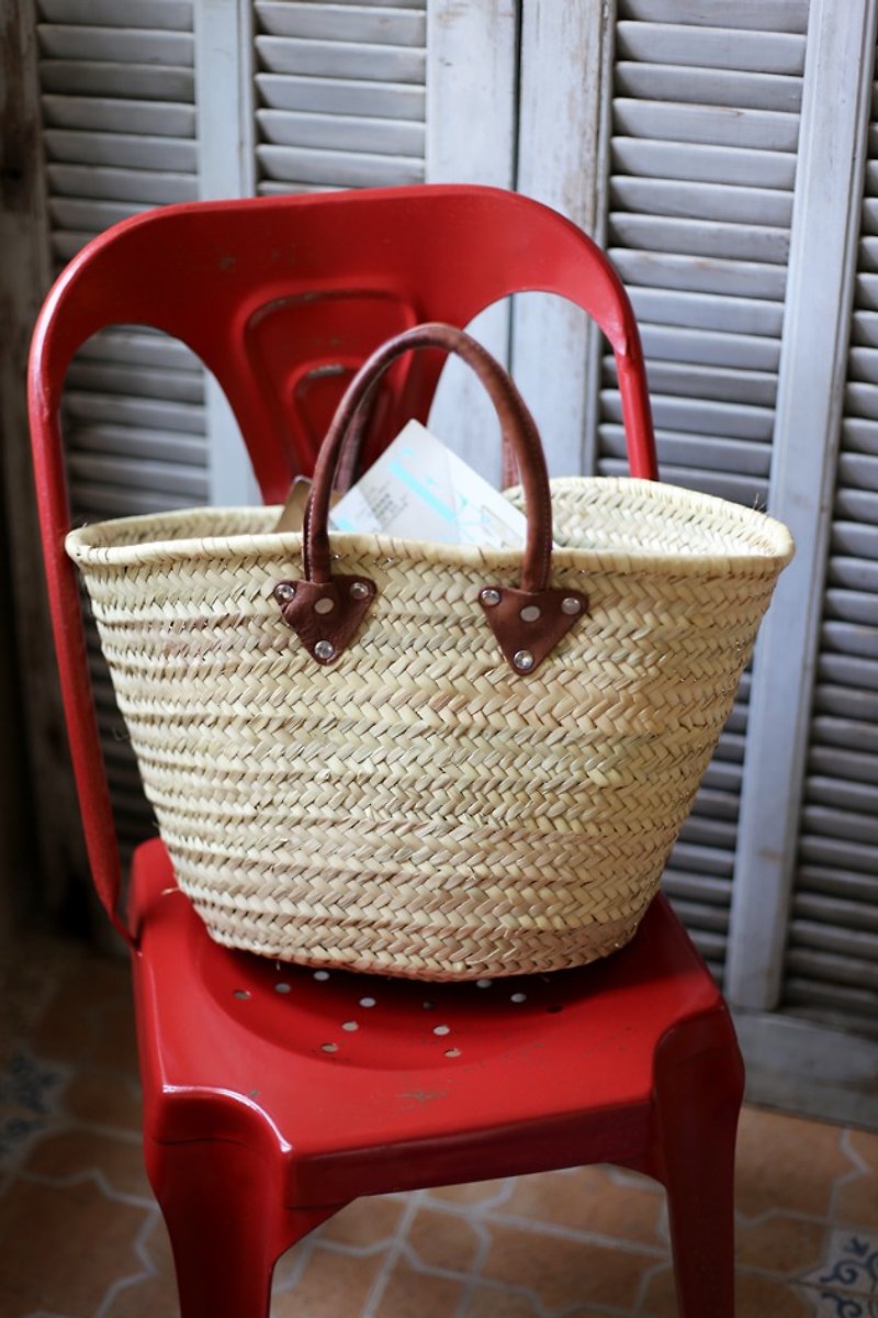 French rattan basket-elegant portable - Handbags & Totes - Other Materials 