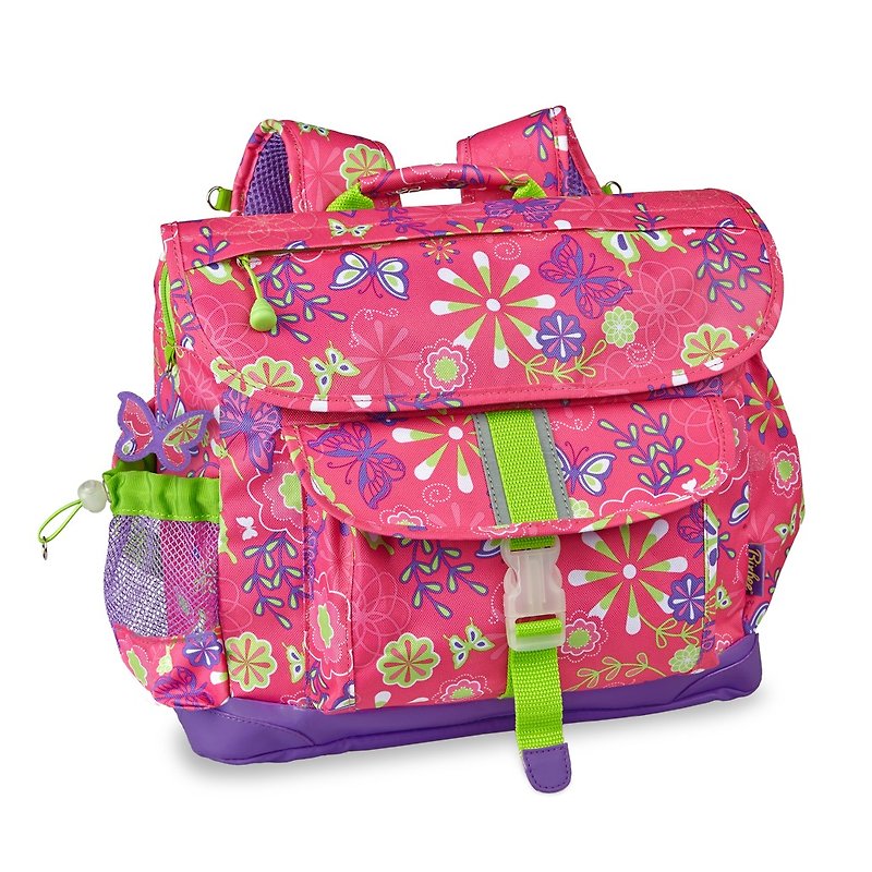 Bixbee Butterfly Garden Kids Backpack - Pink - กระเป๋าเป้สะพายหลัง - เส้นใยสังเคราะห์ หลากหลายสี