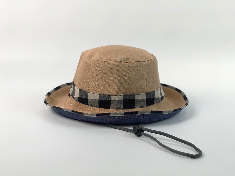 VA. Cloth handmade/Ultra-light feel straw hat series/Coco Japanese casual - Hats & Caps - Cotton & Hemp Multicolor