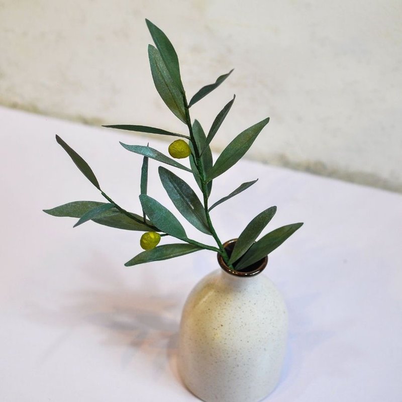 Olive Leaves- Paper Olive Leaves For Home Decoration - 乾燥花/永生花 - 環保材質 