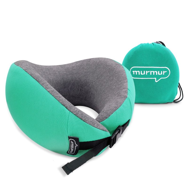 Travel foldable neckpillow - green - หมอนรองคอ - เส้นใยสังเคราะห์ สีเขียว