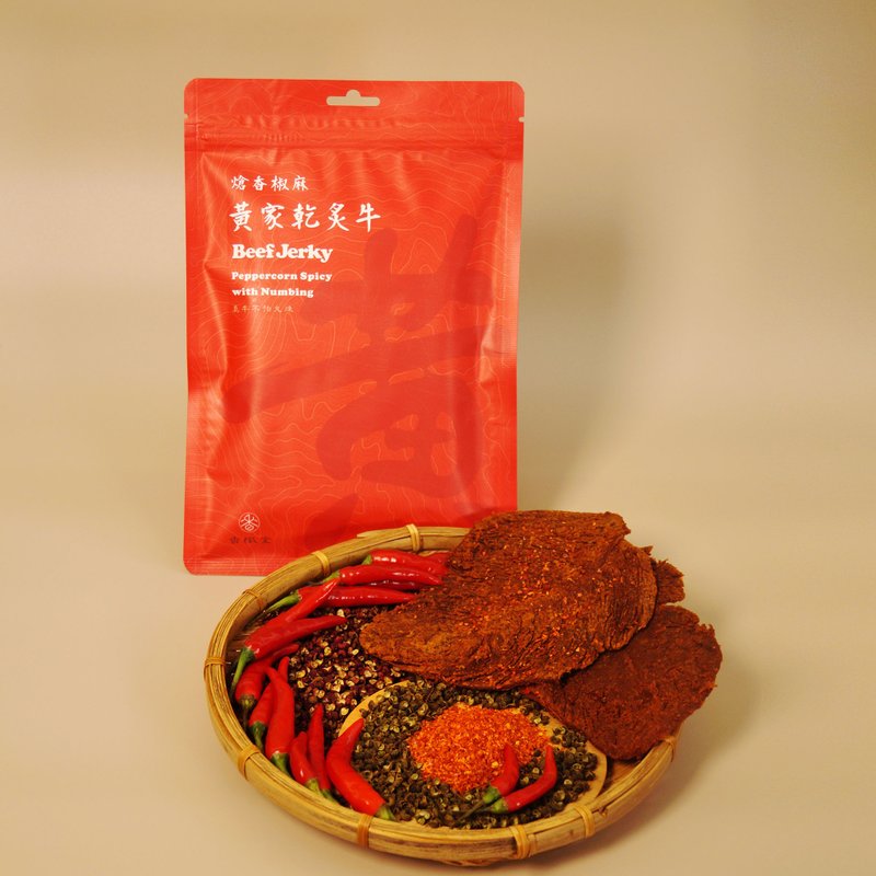 香織堂 黃家乾炙牛 熗香椒麻 - 牛肉乾條 - 肉乾/肉鬆 - 其他材質 紅色
