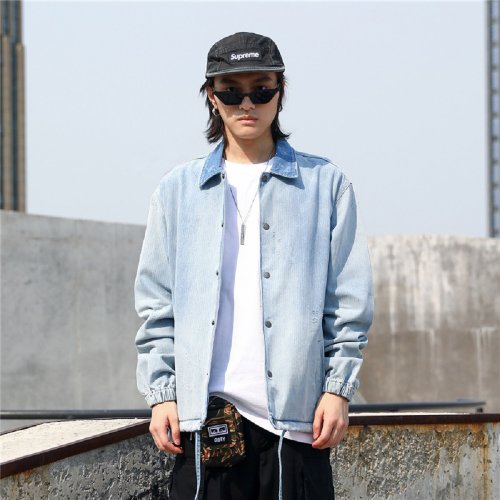 Supreme denim shop coaches jacket