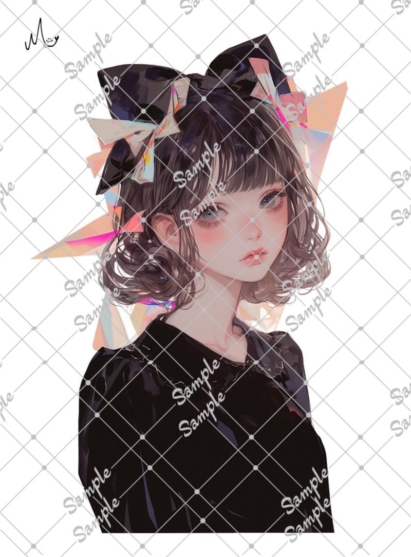 オリジナル人物ステッカー10月新作 - 貼紙 - 紙 