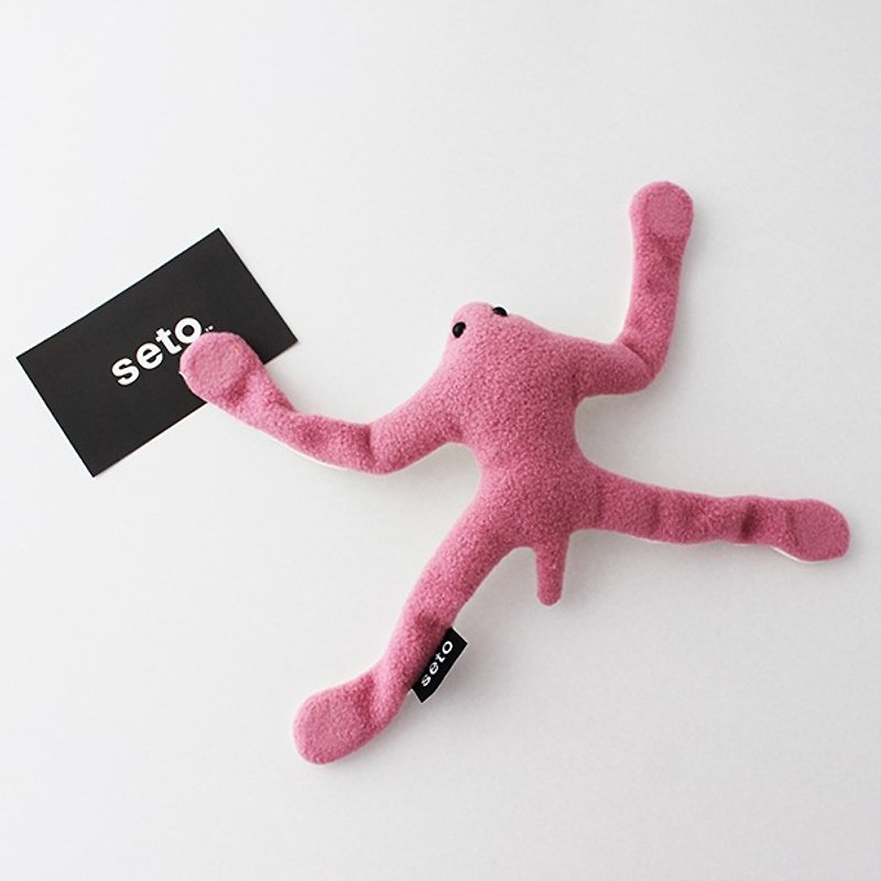 The gecko plush magnet　Pink - Stuffed Dolls & Figurines - Polyester Pink