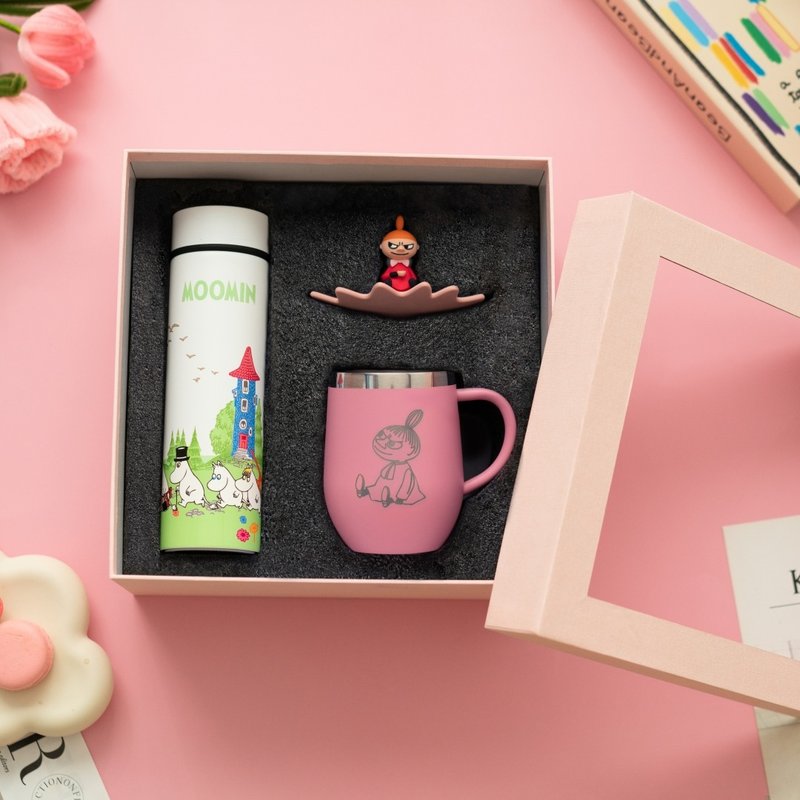 Moomin thermos cup gift box (including coffee cup thermos) coffee cup tea cup tumbler Christmas gift - กระบอกน้ำร้อน - สแตนเลส 