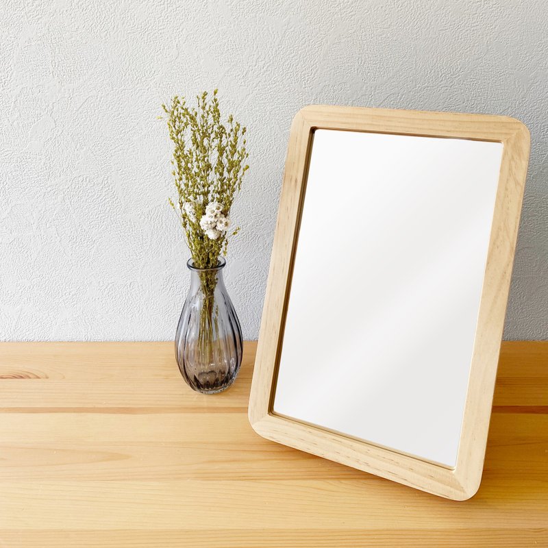 Acoustic Wood Frame Mirror アコウスティック ウッドフレームミラー 日本製 AC-9 - 其他家具 - 木頭 咖啡色