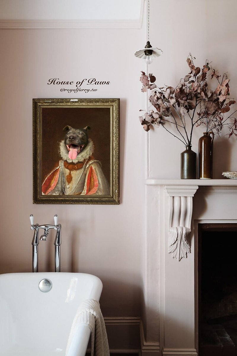 【House of Paws】Pet customized aristocratic portrait birthday gift commemorative pet supplies - Other - Wood 