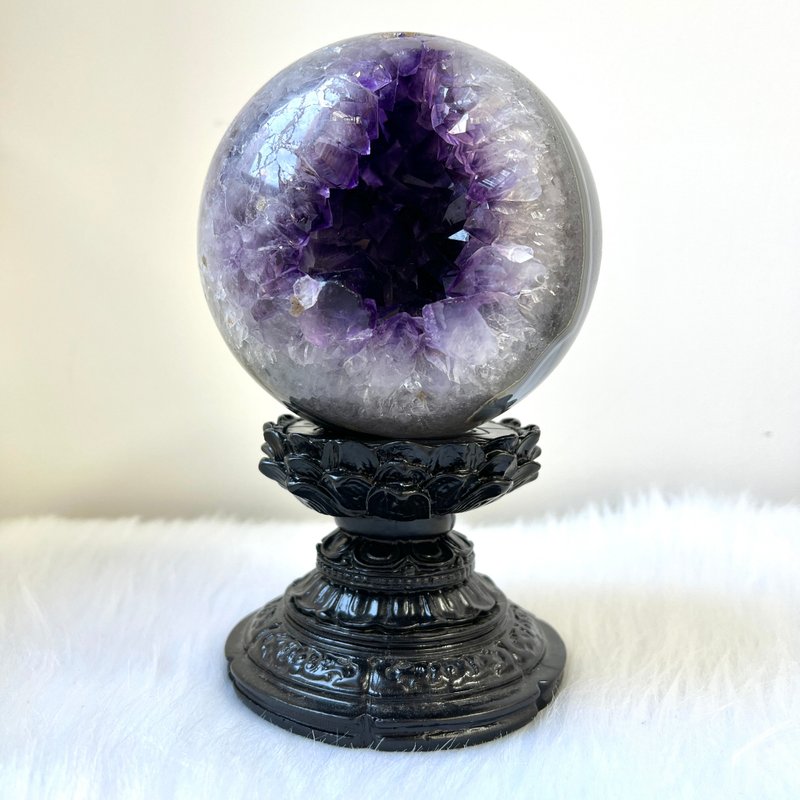 紫晶開口笑 | 紫水晶 | 水晶 | 水晶球 | 水晶擺件 - 擺飾/家飾品 - 水晶 紫色