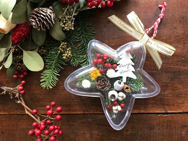 Masako Christmas Gift Nobelson Fruit Star Ball Exchange Gift - ตกแต่งต้นไม้ - พืช/ดอกไม้ สีเขียว