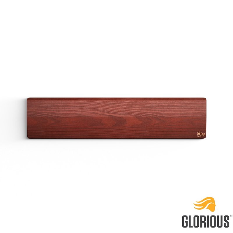 Glorious Wooden Keyboard Hand Rest Cushion - Brown - Computer Accessories - Wood Brown