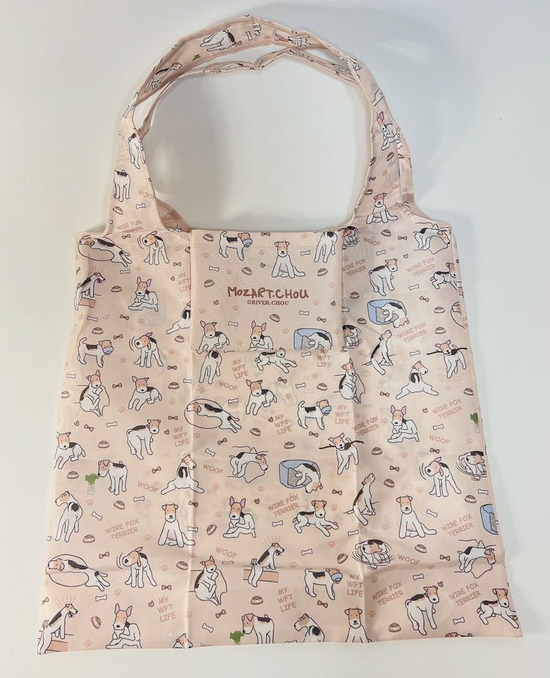 Wire Fox Terrier Reusable Bag  Daily - กระเป๋าแมสเซนเจอร์ - เส้นใยสังเคราะห์ สีกากี