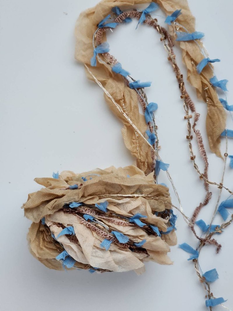 日本紗線  500公分 - 編織/刺繡/羊毛氈/縫紉 - 其他人造纖維 咖啡色