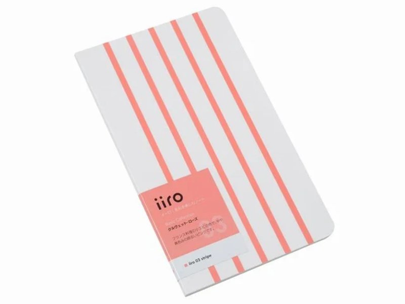 神戸派計画 iiro 03 stripe (櫻蝦粉紅) - 便條紙/便利貼 - 紙 粉紅色