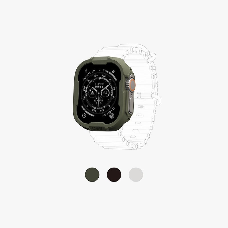 UAG Apple Watch Ultra/Ultra 2(49mm) Impact Resistant Case-Black - Gadgets - Rubber Multicolor