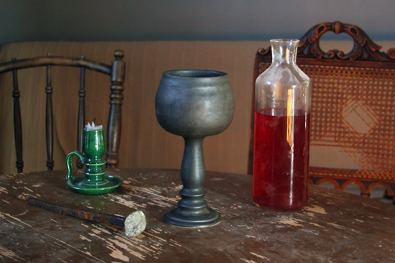 聖杯セラミックゴブレット陶器中世の儀式の杯ハロウィーンのバーウェア - ワイングラス・酒器 - 陶器 多色