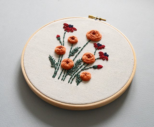 Roses Embroidery Pattern PDF Hand Embroidery Floral 