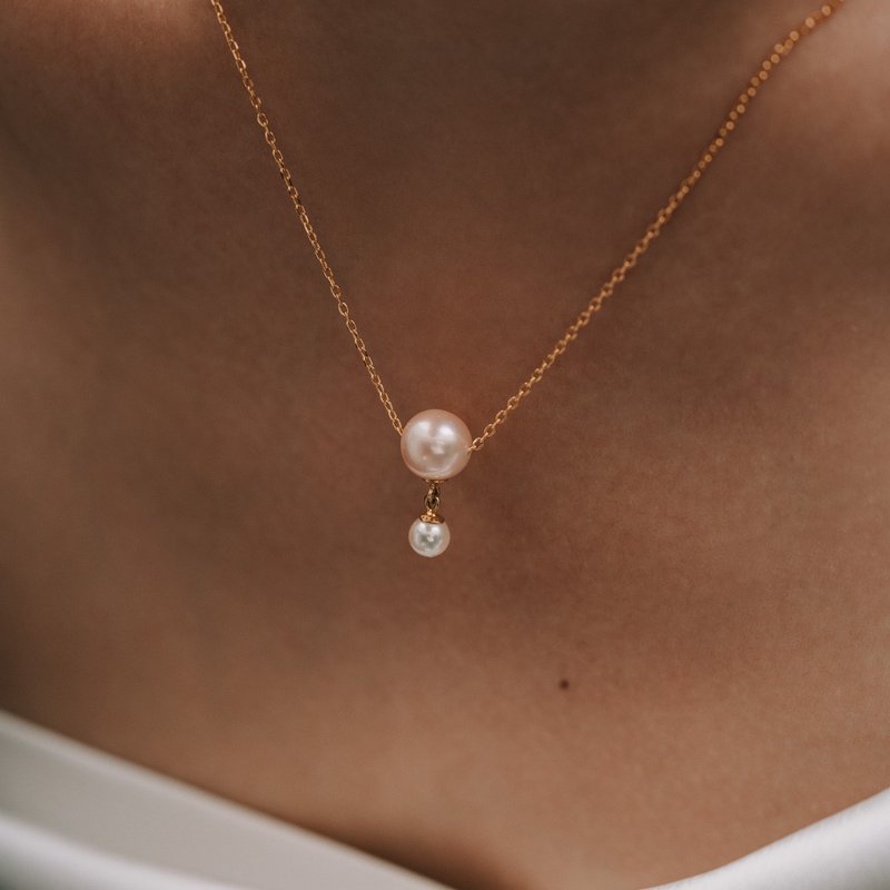 Mongolfière_Akoya Pearl Necklace - สร้อยคอ - ไข่มุก ขาว