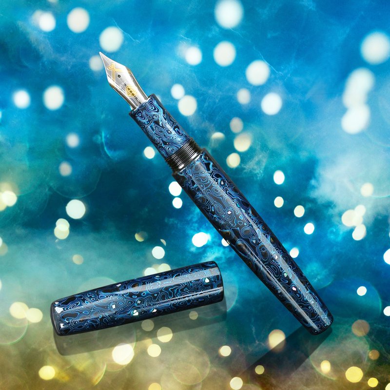 【CYPRESS –Kawari nuri - Indigo】 - Fountain Pens - Other Materials Blue